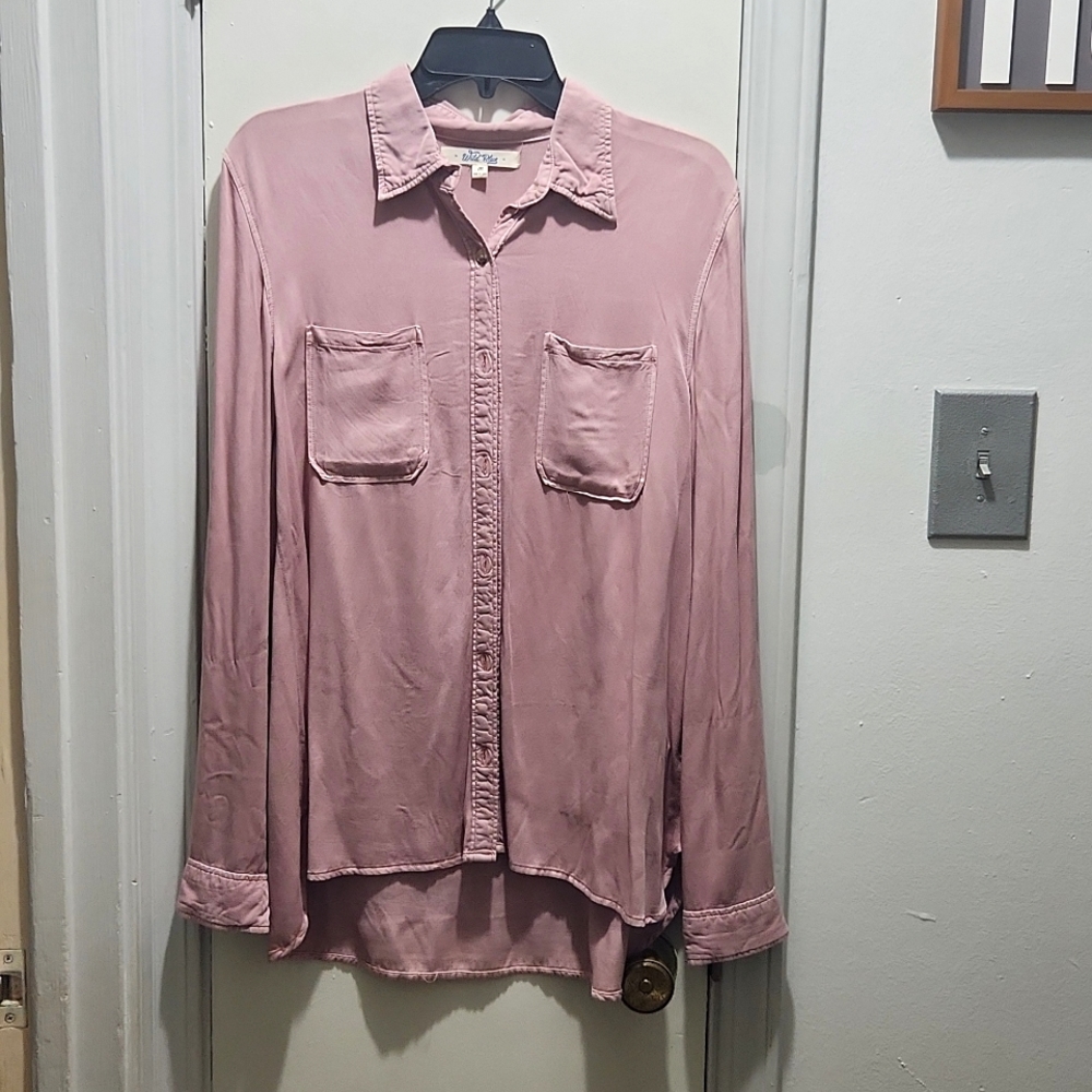 Button-down blouse